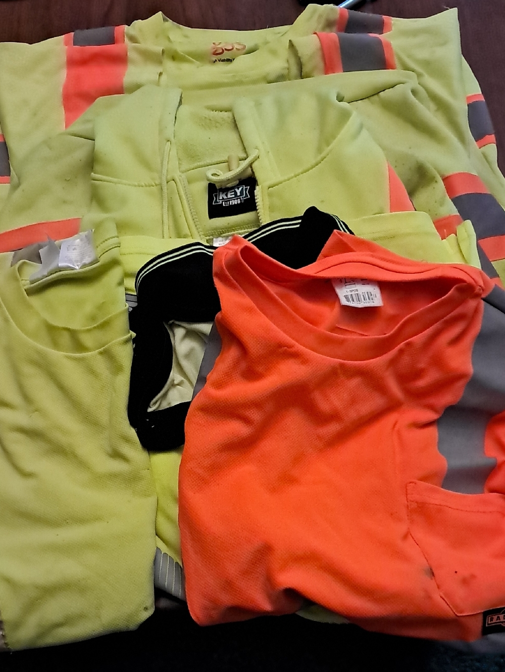 Adults Hi-Vis Safety Shirts - Neon Yellow & Orange